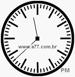 Relógio com Número Arábico Marcando 23h38min