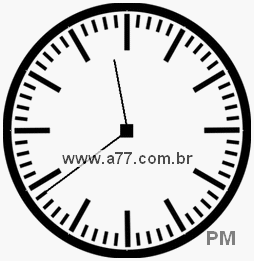 Relógio com Número Arábico Marcando 23h39min