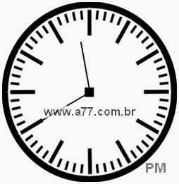 Relógio com Número Arábico Marcando 23h40min