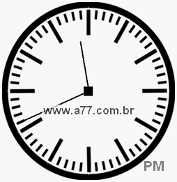 Relógio com Número Arábico Marcando 23h41min