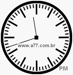 Relógio com Número Arábico Marcando 23h42min
