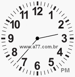 Relógio com Número Arábico Marcando 14h37min