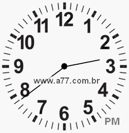 Relógio com Número Arábico Marcando 14h39min
