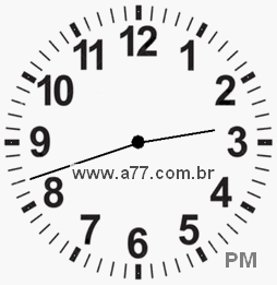 Relógio com Número Arábico Marcando 14h42min