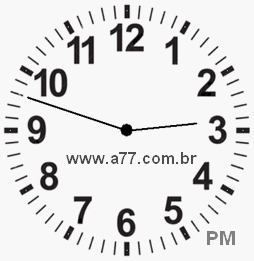Relógio com Número Arábico Marcando 14h48min