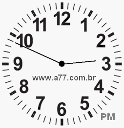 Relógio com Número Arábico Marcando 14h49min