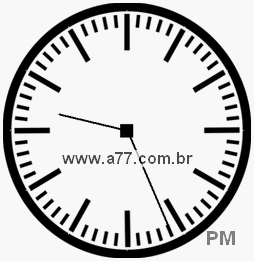 Relógio com Número Arábico Marcando 21h26min