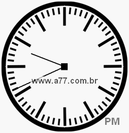 Relógio com Número Arábico Marcando 21h41min
