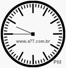 Relógio com Número Arábico Marcando 21h45min