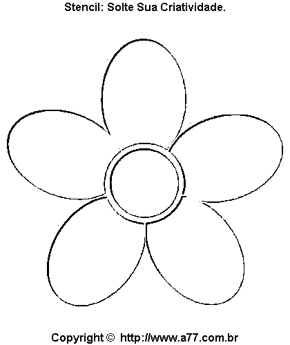 Stencil de Flor