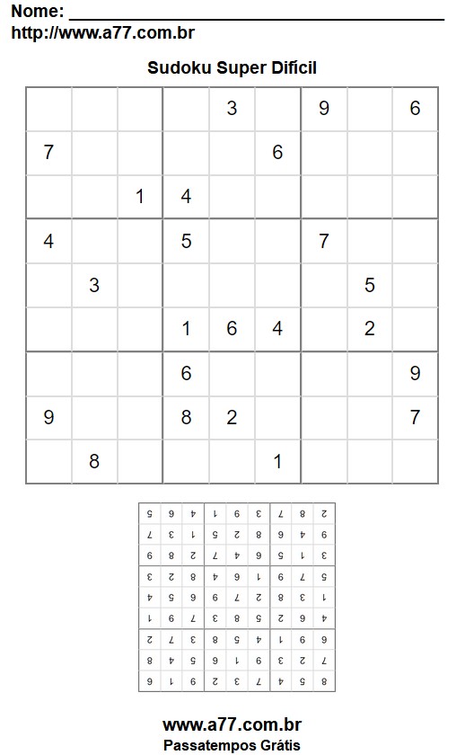 Sudoku Super Difícil Nº 14