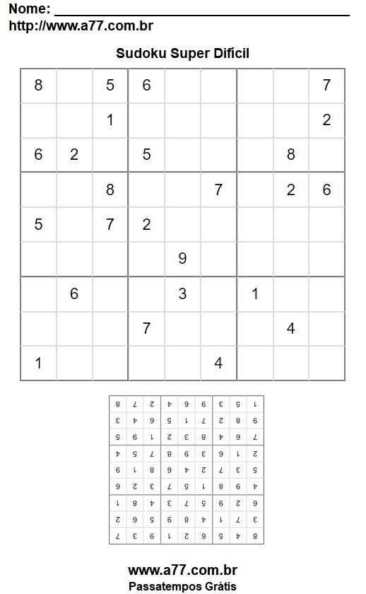 Sudoku Super Difícil Nº 41