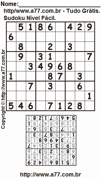 Sudoku Para Imprimir