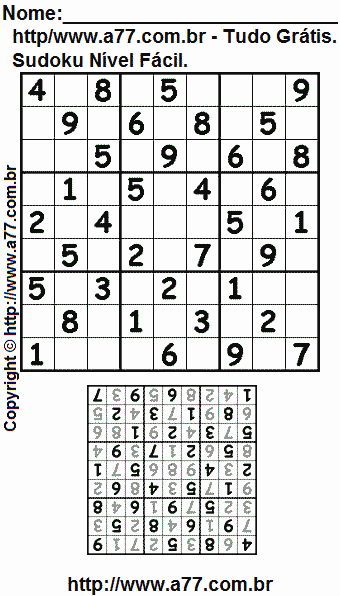 68534_460517730701944_43077205_n%5B2%5D]  Sudoku para imprimir, Tudo gratis,  Sudoku