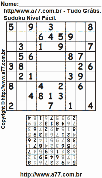 Sudoku Para Imprimir