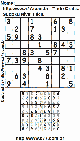Sudoku Para Impressão