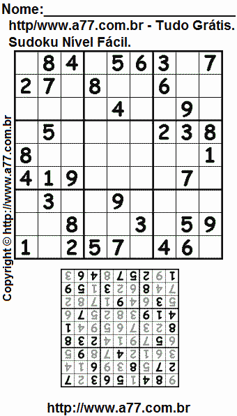 Sudoku Para Imprimir